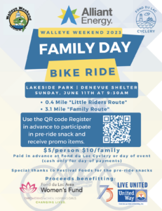Family Day Walleye Weekend Bike Ride